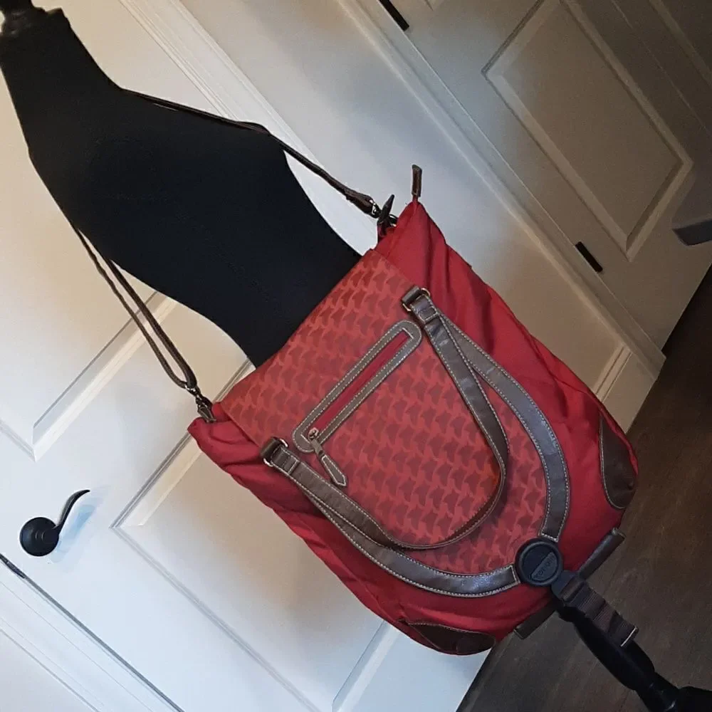Korbie Red Diaper Bag